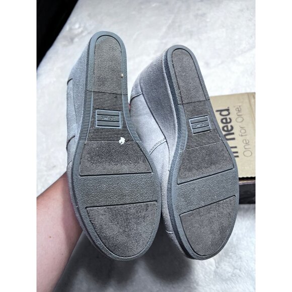 Toms desert wedge grey trim bootie women size 7 - Picture 4 of 7
